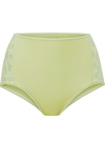 w&auml;schepur Damske Kalhotky s pasem s &scaron;irokou krajkovou vsadkou pist&aacute;ciov&aacute; ,velikost 52