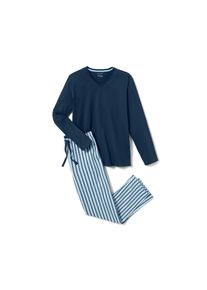Tchibo - Pyžamo - pro muže - vel. XL 56/58 - barva: modr&aacute;/s proužky