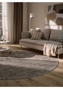 benuta nest Koberec Anwar &Scaron;ed&aacute;/Oranžov&aacute; &oslash; 240 cm kulat&yacute;0000 &Scaron;ed&aacute;/Oranžov&aacute; Orient&aacute;ln&iacute;,Ornament