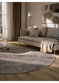 benuta nest Koberec Anwar &Scaron;ed&aacute;/Modr&aacute; &oslash; 240 cm kulat&yacute;0000 &Scaron;ed&aacute;/Modr&aacute; Orient&aacute;ln&iacute;,Ornament