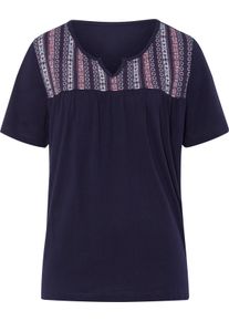 Damske Tunika s etno potiskem n&aacute;mořnick&aacute;-ecru-potisk ,velikost 56