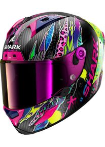 SHARK Aeron Fawn, full face helmet , color: Black/Yellow/Pink/Blue , size: S