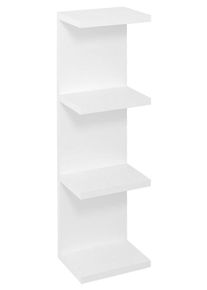 Sapho RIWA otevřen&aacute; police 20x70x15 cm, lev&aacute;/prav&aacute;, b&iacute;l&aacute; lesk