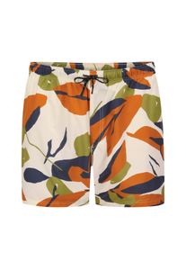 Jack & Jones Velk&eacute; Velikosti - Jack & Jones - Plavkov&eacute; &scaron;ortky s abstraktn&iacute;m potiskem, streč comfort - 40 - B&iacute;l&aacute;