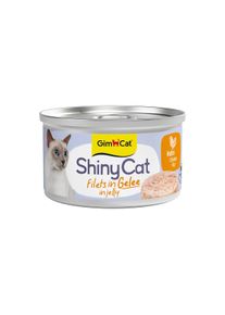 GimCat ShinyCat v žel&eacute; Kuře 6x70g