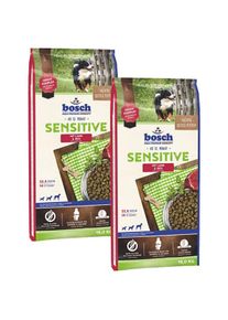 Bosch Sensitive jehněč&iacute; maso a r&yacute;že 2 &times; 15 kg