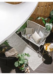 benuta nest Vnitřn&iacute; a venkovn&iacute; běhoun Bronco &Scaron;ed&aacute; 80x250 cm0000 &Scaron;ed&aacute; Geometrick&yacute;