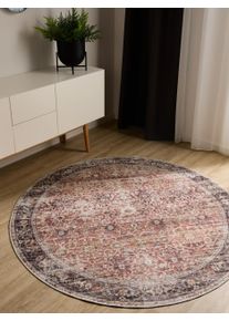 benuta Basic Prateln&yacute; koberec George V&iacute;cebarevn&eacute; &oslash; 120 cm V&iacute;cebarevn&eacute; Vintage