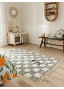 Lytte Dětsk&yacute; koberec Caro Světle modr&aacute; 80x120 cm Světle modr&aacute; Kostkovan&yacute;,Geometrick&yacute;