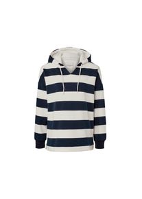 Tchibo - Pruhovan&aacute; mikina s kapuc&iacute; - pro ženy - vel. XXL 52/54 - barva: modr&aacute;/s proužky