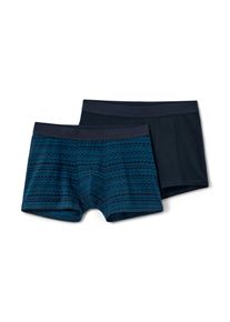 Tchibo - Boxerky - pro muže - vel. M/5 - barva: modr&aacute;/s potiskem