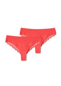 Tchibo - Brazilsk&eacute; kalhotky tanga Magic Cut - pro ženy - vel. L 44/46 - barva: červen&aacute;