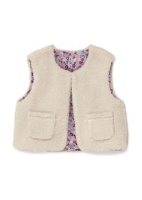 Tchibo - Dětsk&aacute; ply&scaron;ov&aacute; vesta - d&aacute;msk&eacute; - vel. 110/116 - barva: b&eacute;žov&aacute;