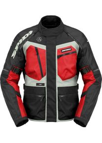 Spidi Ridemaster, textile jacket H2Out , color: Black/Red/Light Grey , size: XL