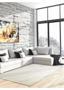 benuta Basic Shaggy koberec Cosy B&iacute;l&aacute; 80x150 cm0000 B&iacute;l&aacute; Jednobarevn&yacute;