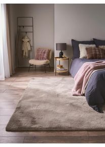 benuta nest Uměl&eacute; kož&iacute;&scaron;kov&eacute; koberce Dave Taupe 120x170 cm0000 Taupe Jednobarevn&yacute;