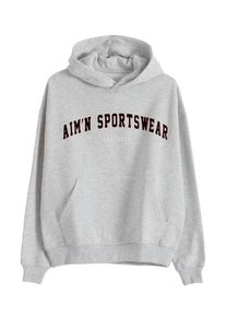 aim'n Aim'n Ženy Sportovn&iacute; mikina 'Varsity' hněd&aacute; / čern&aacute; L