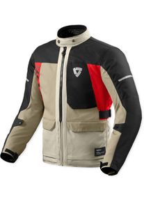 Revit Convergent H2O, textile jacket waterproof , color: Beige/Red/Black , size: M