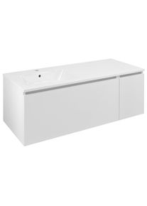 SAPHO LOREA skř&iacute;ňka 120x46x51,5cm (90+30cm), lev&aacute;, b&iacute;l&aacute; mat LE090-3131-L-01