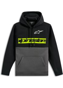 Alpinestars Parallel, hoodie , color: Black/Dark Grey/Neon-Yellow , size: M