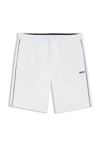 Velk&eacute; Velikosti - BOSS - Lehk&eacute; piqu&eacute; &scaron;ortky s malou v&yacute;&scaron;ivkou loga - 4XL - B&iacute;l&aacute;