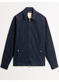 Velk&eacute; Velikosti - Woolrich - Ko&scaron;ile s jemnou keprovou strukturou a zipem - 5XL - N&aacute;mořnick&aacute; Modr&aacute;