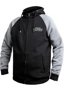 John Doe Hoodie XTM, textile jacket , color: Black/Grey , size: XS
