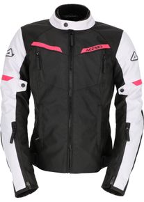 Acerbis X-Street, textile jacket waterproof women , color: Black/White/Pink , size: S
