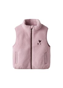 Tchibo - Dětsk&aacute; ply&scaron;ov&aacute; vesta Name IT - pro miminko - vel. 92 - barva: růžov&aacute;