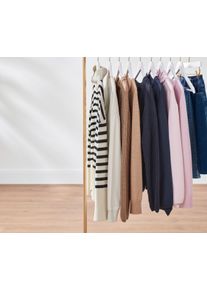 Tchibo - Pleten&yacute; svetr s vlnou - pro ženy - vel. L 44/46 - barva: čern&aacute;/s proužky