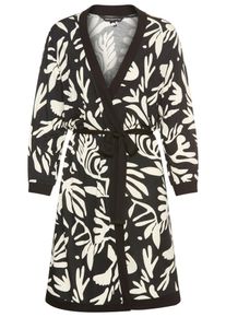 French Connection Ženy Kimono čern&aacute; / b&iacute;l&aacute; 4XL/5XL