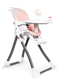 Skl&aacute;dac&iacute; růžov&aacute; j&iacute;deln&iacute; židlička ecotoys