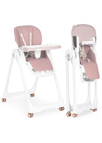 Židlička na krmen&iacute;, nastaviteln&aacute; v&yacute;&scaron;ka, eko kůže, p&aacute;sy, dvojit&yacute; t&aacute;c ecotoys