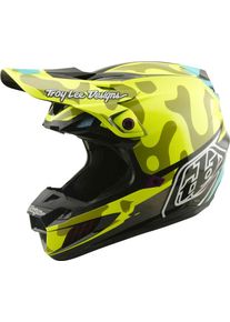 Troy Lee Designs SE5 Composite Myth, motocross helmet , color: Matt Neon-Yellow/Black , size: XXL