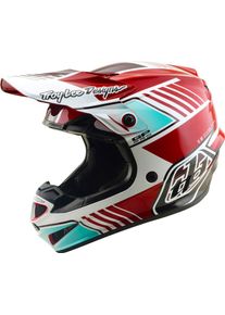 Troy Lee Designs GP Pro Segment S26, motocross helmet , color: Red/White/Turquoise/Black , size: S