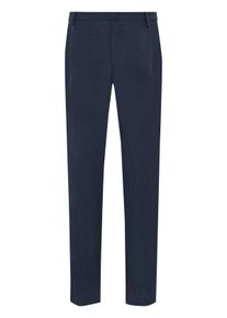 Velk&eacute; Velikosti - Roy Robson - Lněn&eacute; kalhoty ze směsov&eacute; tkaniny - 106 - Modr&aacute;