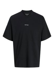 Jack & Jones Velk&eacute; Velikosti - Jack & Jones - Bavlněn&eacute; tričko s oboustrann&yacute;m potiskem - 4XL - Čern&aacute;