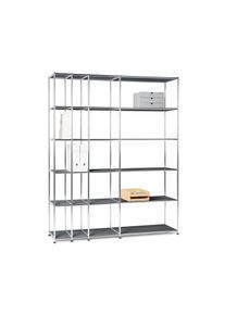 Tchibo - Otevřen&yacute; kovov&yacute; reg&aacute;l CN3 - barva: &scaron;ed&aacute;