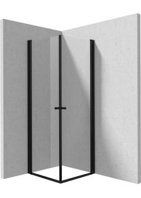 DEANTE Sprchov&yacute; kout Kerria Plus čern&aacute;, čtvercov&aacute;, 90x90 cm KKNNW09W09