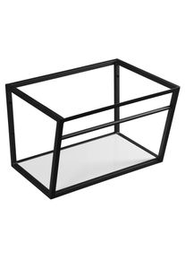 SAPHO SKA konzole s polic&iacute; 600x400x460, čern&aacute; mat SKA101