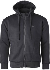 GMS-Moto Grizzly Neo Hoodie, textile jacket , color: Black , size: S