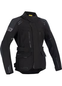 Lindstrands Storbo, textile jacket waterproof women , color: Black/Dark Grey , size: 46