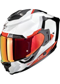 Scorpion EXO-1500 Air Arena, full face helmet , color: White/Red/Grey , size: M
