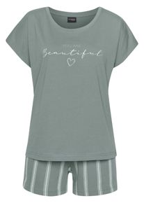 Vivance Ženy Pyžamo 'Dreams' zelen&aacute; / b&iacute;l&aacute; M