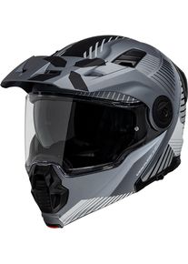 iXS Venture 1.0, flip up helmet , color: Matt Black/Grey/Light Grey , size: XL