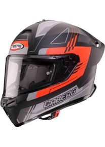 CABERG Roxter Colt, full face helmet , color: Matt Black/Grey/Neon-Orange , size: M