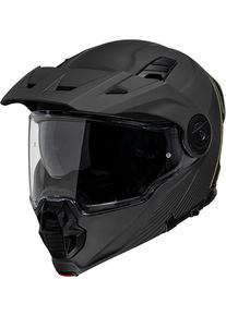 iXS Venture 1.0, flip up helmet , color: Matt Dark Grey/Black , size: XXL
