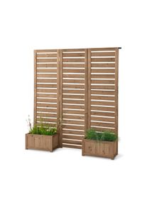 Tchibo - Flexibiln&iacute; parav&aacute;n s truhl&iacute;ky - barva: hněd&aacute;