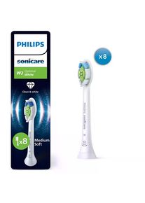 PHILIPS SONICARE Optimal White, Balen&iacute; 8 ks hlavic kart&aacute;čku, HX6068/87