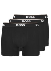 Velk&eacute; Velikosti - BOSS - Boxerky s dlouh&yacute;mi nohavičkami, 3 ks v balen&iacute; - 4XL - Čern&aacute;